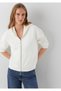 Hooded Ecru Basic Sweatshirt 1S10570-83043