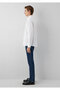 White Shirt Loose Fit / Loose Comfortable Cut 0212091-620 - 4