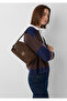 Faux Suede Brown Shoulder Bag 1914076-88062