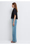 Embroidery Detailed Black Shirt Crop / Short Cut 1211643-900 - 4