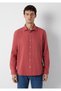 Red Muslin Shirt Regular Fit / Normal Cut 0211518-71100 - 4