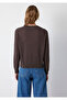V-Neck Brown Knitwear Loose Fit / Relaxed Fit 1710962-91100 - 5