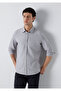 Striped Gray Knitted Shirt Slim Fit / Narrow Cut 0211858-A7312 - 3