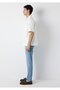 Ecru Polo Collar T-Shirt Loose Fit / Comfortable Loose Cut 0211978-70057 - 4