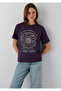 Astrology Printed Purple T-Shirt Regular Fit / Normal Cut 1614167-70688