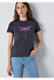 Yusufcuk Printed Anthracite T-Shirt Semi Slim Fit / Semi Narrow Cut 1614160-70087 - 2