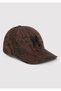 قبعة بنية مطرزة بشعار M 1914260-35130 - 4