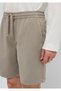 Elastic Waist Beige Shorts 0410333-70352 - 6