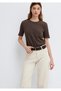 Brown Basic T-Shirt Regular Fit / Normal Cut 1614105-70238 - 2