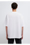 Printed White T-Shirt Oversize / Wide Cut 0613650-620 - 5