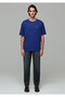 Miav Printed Navy Blue T-Shirt Loose Fit / Comfortable Loose Cut 0613568-70722 - 3