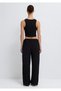 Embroidery Detailed Black Trousers 1011191-900 - 5
