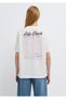 Printed Ecru T-Shirt Regular Fit / Normal Cut 1613896-70057 - 5