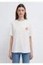 Back Printed Ecru T-Shirt Regular Fit / Normal Cut 1613897-80194 - 4