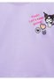 Kuromi Printed Purple T-Shirt Loose Fit / Comfortable Loose Cut 7610414-70519 - 4