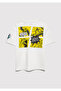 Children's M6610420-70057 Batman Printed T-Shirt Off-White Cobalt - 5