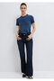 New York Printed Navy Blue T-Shirt Slim Fit / Narrow Fit 1614315-70757 - 2