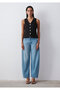 Black Linen Vest Slim Fit / Narrow Cut 1110843-900 - 4