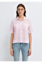Pink Linen Shirt with Pockets Slim Fit / Narrow Cut 1211466-90773 - 4