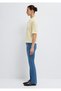Knitted Yellow Polo T-Shirt Slim Fit / Narrow Cut 1614311-71315 - 4