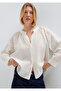 Lace Detailed White Shirt Loose Fit / Relaxed Fit 1211346-620 - 3