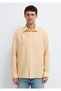 Orange Linen Shirt Regular Fit / Normal Cut 0211957-71157 - 5