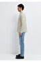 Beige Linen Shirt Slim Fit / Narrow Cut 0211466-70134 - 4