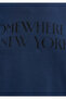 New York Printed Navy Blue T-Shirt Slim Fit / Narrow Fit 1614315-70757 - 8