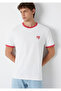 Mj Printed Ecru T-Shirt Loose Fit / Comfortable Loose Cut 0613323-70057 - 2