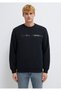 Black Crew Neck Black Sweatshirt 0S10528-900 - 3