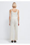 Beige Trousers with Lace Detail 1011203-35043 - 6