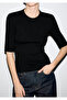 Back Detail Black Knitwear Fitted / Body-Fitting Cut 1710862-900 - 4