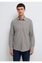 Men's M0211404-91582 Striped Shirt Morel Above Ground White S White - 3
