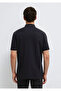 Black Zippered Black Polo Shirt Regular Fit / Normal Cut 0613137-900 - 6