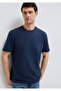 Printed Navy Blue T-Shirt Loose Fit / Comfortable Loose Cut 0613156-70490