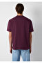 Logo Printed Purple T-Shirt Loose Fit / Comfortable Fit 0611711-70434 - 5