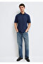 Navy Blue Polo T-Shirt Loose Fit / Comfortable Fit 0613152-70490 - 2