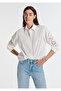Embroidery Detailed Ecru Shirt Loose Fit / Relaxed Comfortable Cut 1211382-70057 - 5