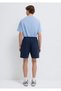Mvjns Printed Navy Blue Interlock Shorts 0010586-82318 - 5