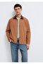 Collar Detail Brown Shirt Loose Fit / Relaxed Fit 0211900-91393 - 3