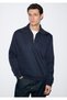 Half-Zip Navy Blue Sweatshirt 0S10539-83699 - 2