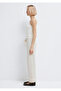 Beige Trousers with Lace Detail 1011203-35043 - 5