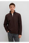 Brown Sweatshirt with Half Zipper 0S10519-89103 - 2
