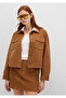 Brown Velvet Shirt Loose Fit / Relaxed Fit 1211405-91393