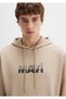 Logo Printed Beige Sweatshirt 0S10395-70004 - 6
