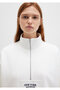 Semi-Zipper Back Printed Ecru Sweatshirt 1S10502-70057 - 5