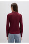 Burgundy Polo T-Shirt Fitted / Bodycon Fit 1613413-70394 - 5