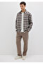 Checkered Gray Shirt Loose Fit / Loose Relaxed Fit 0211646-90858 - 2