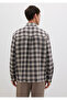 Checkered Gray Shirt Loose Fit / Loose Relaxed Fit 0211646-90858 - 5