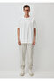 Crew Neck White Basic T-Shirt Loose Fit / Comfortable Cut 0612269-70057 - 2